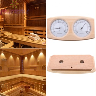 【COLORFUL】Hygrometer Wood Color 23.5*13*3cm Accurate For Sauna Room Wall Mounted