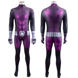 ชุดจั๊มสูทคอสเพลย์ Beastboy Superhero Zentai เหมาะกับปาร์ตี้ฮาโลวีน สําหรับผู้ใหญ่ และเด็ก