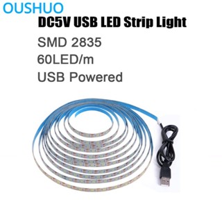 ไฟ LED DC 5V USB พร้อมไฟ LED 2835 สีต่างกัน พร้อมไฟพื้นหลังทีวี และไฟตกแต่งบ้าน 1-5 เมตร