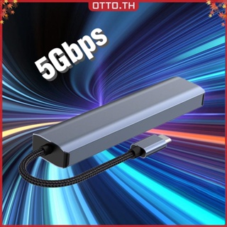 ✾ออตโต้✤【คุณภาพสูง】ฮับ Usb C 7 In 1 5Gbps Type C 4K 30HZ HDMI เข้ากันได้กับการ์ดรีดเดอร์ SD TF USB 3.0 PD100W สําหรับคอมพิวเตอร์ PC