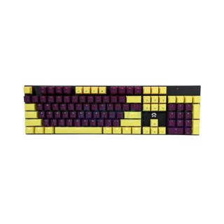 KEYBOARD OKER K458 YELLOW/PURPLE - BLUE SWITCH