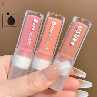 Liquid Blush Monochrome Liquid Blush Natural Rouge Powder Female Net Red Live Repair Blush สีม่วง Milk Drunk แต่งหน้า veemm