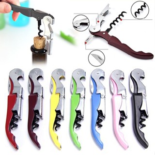 New 1pc Cork Screw Wine Bottle Opener Stainless Steel Metal Bottle Opening Tool