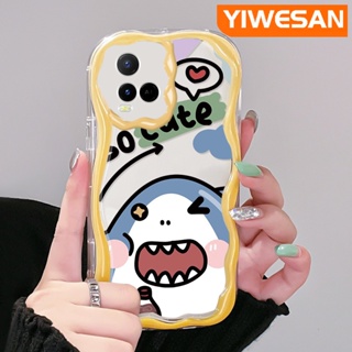 เคสโทรศัพท์ ซิลิกาใส แบบนิ่ม ลายฉลาม กันกระแทก สําหรับ VIVO Y21 2021 Y21G Y33s Y21s Y21e Y21a Y21t T1x 4G