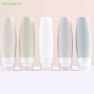 Monnygo ขวดซิลิโคนเปล่า แบบกด เติมได้ ขนาดพกพา 60 90 มล. 1 ชิ้น TH