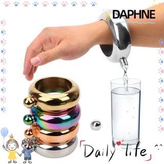 Daphne ขวดไวน์ แอลกอฮอล์ สเตนเลส ทรงกลม ขนาด 3.5 ออนซ์ สําหรับเครื่องประดับ