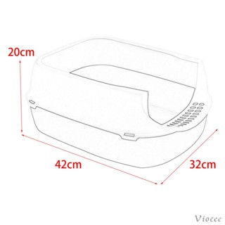 [Viocee] กล่องครอกแมว กึ่งเปิด ขนาดเล็ก สําหรับสัตว์เลี้ยง กระต่าย คิตตี้