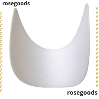 Rosegoods1 หมวกเบสบอล แบบแข็ง ระบายอากาศ ทําจาก PE สีดํา สีขาว 10 ชิ้น