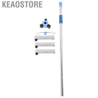 Keaostore IV Pole Stand Adjustable Stainless Steel Bag With 2 Hooks For Hospital