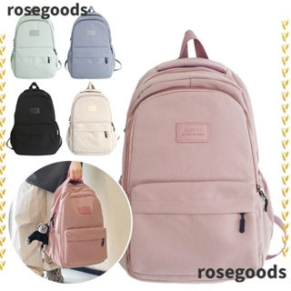 Rosegoods1 กระเป๋าเป้สะพายหลัง กระเป๋านักเรียน ความจุสูง แบบพกพา