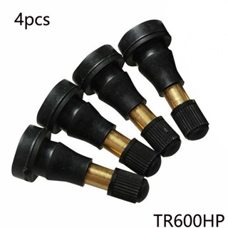 ⚡NEW 8⚡Tire Valve Stem Tubeless 4MPA 4x Black + Gold Car Truck Rubber + Brass