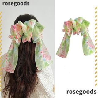 Rosegoods1 กิ๊บติดผม ปิ่นปักผม โบว์ ปิ่นปักผม ขนาดใหญ่ หลายชั้น หัวด้านหลังสตรีมเมอร์