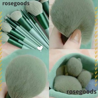 Rosegoods1 ชุดแปรงแต่งหน้า แปรงรองพื้น แปรงคอนซีลเลอร์ แปรงเครื่องสําอาง แบบนุ่มพิเศษ 13 ชิ้น