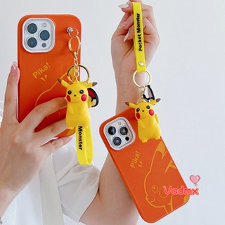 เคสโทรศัพท์มือถือ ลายการ์ตูนปิกาจูน่ารัก 3 in 1 สําหรับ Vivo V23 Y20 Y20i Y12S Y11S Y19 Y17 Y15 Y13 Y12 Y11 Y3S Y70S 2019 V23 iQOO Z3 U1 Neo 3 Z1 Y72 Y52 Y53S Y51S Y7S S1 5G