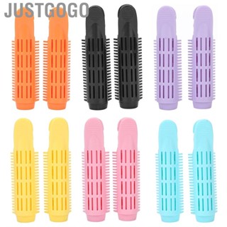 Justgogo Hair Root   Portable Rollers Reusable for Curling Styling Natural Fluffy