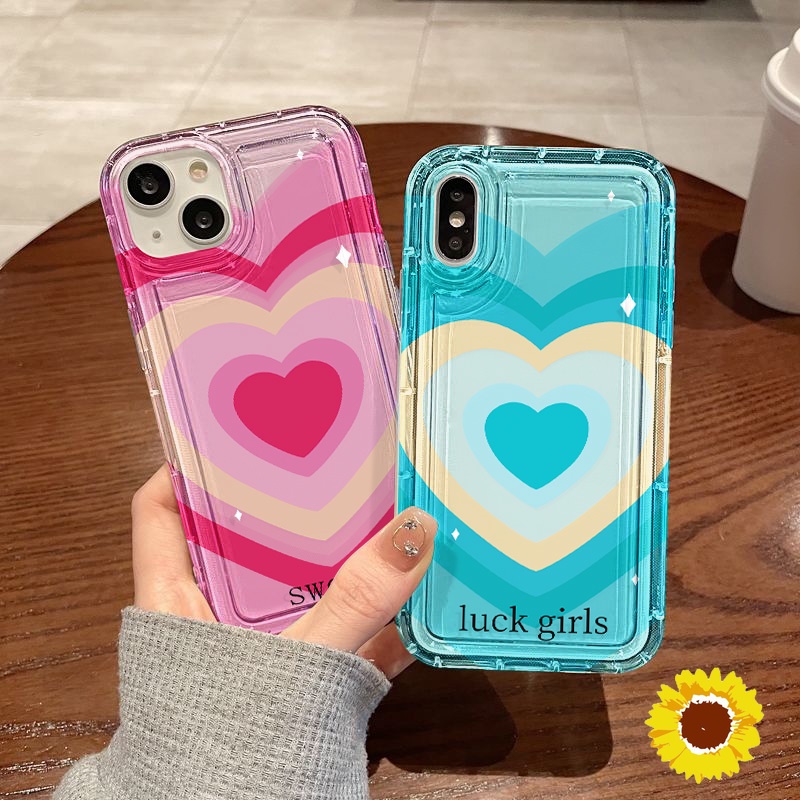Love HeartถุงลมนิรภัยสำหรับVivo Y11 Y12 Y15 Y17 Y20 Y19   Y22 Y22s Y33s Y35 V21 V25 ราคา ถูกที่สุด ดีลบีเคเค รูปภาพหลัก