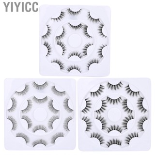 Yiyicc 8 Pairs Three-Dimensional  Long Thick Curly Lashes Eye Make