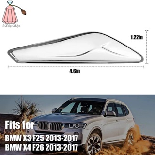 ฝาครอบไฟเลี้ยวโครเมี่ยม ด้านหน้า สําหรับ BMW X3 X4 F25 F26 2013-2017