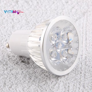 หลอดไฟ 4 LED GU10 4W สีขาวเย็น 85-265V