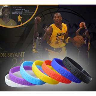 Kobe Bryant Silicone Wristband NBA Stars Basketball Fan Bracelet Rubber Clearance sale