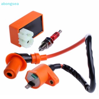 Abongsea คอยล์จุดระเบิด CDI คอยล์จุดระเบิด หัวเทียน สําหรับ GY6 50cc 125cc 150cc Nice