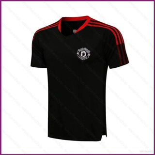 เสื้อกีฬาแขนสั้น ลายทีมชาติฟุตบอล NP2 2021-2022 MU EPL UEFA Ronaldo ชุดเหย้า สําหรับผู้ชาย และผู้หญิง PN2