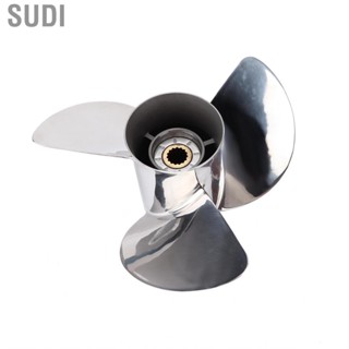 Sudi Outboard Propeller  15 Tooth Boat Stainless Steel Corrosion Resistant Replacement for Yamaha T60(4 Stroke)...2003-newer Engine