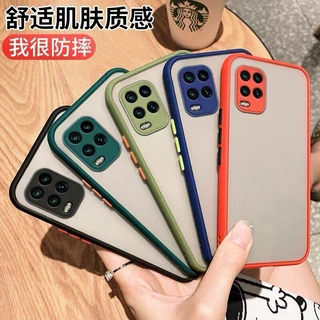 เคส Realme 8 4G เคสเรียลมี ขอบสีผิวด้าน เคสกันกระแทก เคสนิ่ม TPU Case