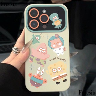 เคสโทรศัพท์มือถือนิ่ม ลาย Spongebob SquarePants ขนาดใหญ่ สําหรับ Apple Iphone 14promax 13pro 12 11 7p MC5O