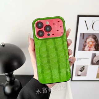 เคสโทรศัพท์มือถือ แบบนิ่ม ลายแตงโม ขนาดใหญ่ สําหรับ Apple Iphone 14promax 13pro 12 11 7p