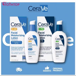 Cerave Am/pm Facial Moisturizing Lotion Cream Set 89ml Am Sunscreen Spf30 Moisturizer Skincare [TOP]