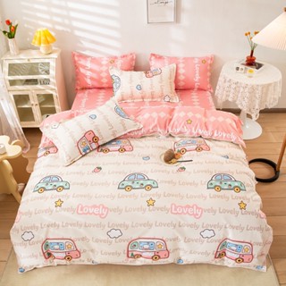 Setผ้าปู (ปลอกหมอน+ลอกหมอนข้าง+ผ้าปู) ผ้าปูที่นอน รัดมุม360องศา 12นิ้ว Bedding Sheet ผ้าปูที่นอน6ฟุต/5ฟุต/3.5ฟุต