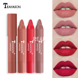 CYREAL Teayason 12สีลิปสีกำมะหยี่เคลือบลิปสติกกันน้ำติดทนนานเปลือยติดบนติดถ้วยริมฝีปากแต่งหน้าลิปสติกปากกาเครื่องสำอางทุกวันไม่สัมผัสถ้วย