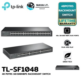 COINSคืน15%⚡FB9JMZV6⚡ TP-LINK TL-SF1048 48-PORT 10/100MBPS RACKMOUNT SWITCH ประกันตลอดการใช้งาน