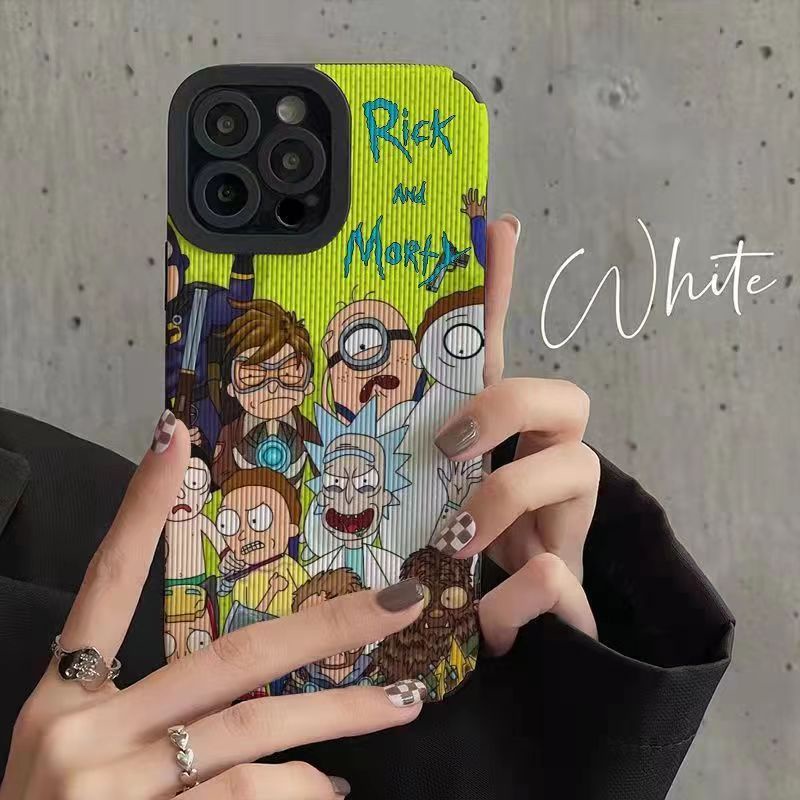 【ผิวหนังแกะ】เคสโทรศัพท์มือถือหนังนิ่ม ลายทาง สีเขียว สําหรับ IPhone 6S 7 Plus 8 Plus X XS XR XS Max 11 13 12 14 PRO Max 14 Plus 12 13 Mini