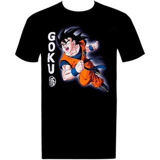 เสื้อยืดแขนสั้นเสื้อโอเวอร์ไซ เสื้อเบลาส์ อะนิเมะ Dragonball Z Goku Attack T-Shirt เสื้อยืดอนิเมะญี่ปุ่น TeeS-5XL