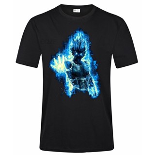 เสื้อยืดแขนสั้นDragon Ball Z Vegeta ออกแบบเสื้อ T ผู้ชายแฟชั่นสบายๆ100% Cotton T เสื้อS-5XL