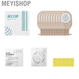 Meyishop Ostomy Bag  Neonatal Translucent Skin Color Disposable Pouch Clear Scale 10Pcs Nonwoven Lining for Ileostomy Stoma Care Newborn