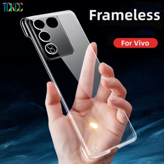 เคสโทรศัพท์มือถือ PC ใส แบบแข็ง บางพิเศษ กันกระแทก สําหรับ Vivo V27 Pro V27e V25 V23 Pro V23e S16 Pro S16e X90 X80 X70 X60 X50 X27 X21 Pro+iQOO11 10 8 Pro