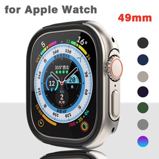 เคสอลูมิเนียมอัลลอย TPU และกันชนไทเทเนียมอัลลอย สําหรับ Apple Watch ultra 49 มม. iwatch series 8 ultra 49