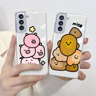 เคสโทรศัพท์มือถือแบบนิ่ม ใส ลายการ์ตูนตลก สําหรับ Samsung S23 Ultra S8 S10 S9 S20 S21 Plus S21 FE S22 Ultra Note 9 10 Plus 20 Ultra 5G