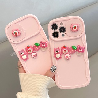 เคสซิลิโคนนิ่ม ลายการ์ตูนหมี 3D ถอดออกได้ สําหรับ IPhone 11 12 13 14 Pro Max Plus 12pro 13Pro 14Pro 12Promax 13Promax 14Promax