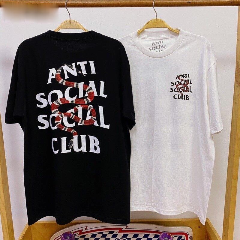 พร้อมสำหรับการจัดส่ง unisex tshirt เสื้อยืดแขนสั้น anti social social club unisex tshirt unisex #polo