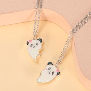 พร้อมส่ง สร้อยคอแม่เหล็ก รูปหมีแพนด้าน่ารัก เครื่องประดับแฟชั่น สําหรับผู้หญิง