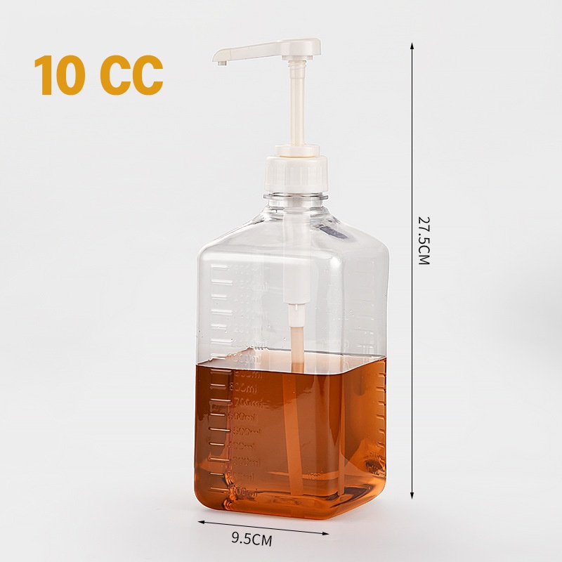 พร้อมส่ง！！1600ml ขวดปั้มไซรัป ขวดพลาสติกปั้มน้ำเชื่อม ขวดใส่น้ำเชื่อม - รูปที่ 7