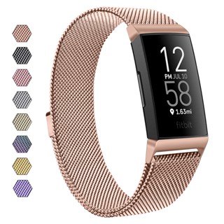 สายนาฬิกาข้อมือ สเตนเลส แม่เหล็ก สําหรับ Fitbit Charge 4 Charge 3 Bands Fitbit Charge 3 SE Correa