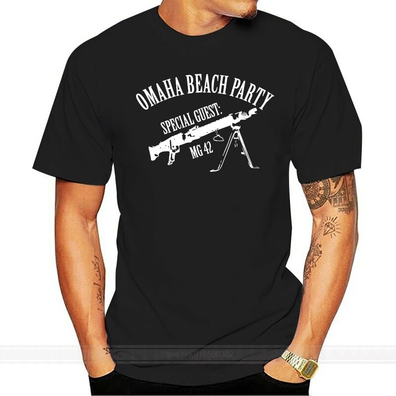 WXขายดี!Shubuzhi เสื้อยืดผ้าฝ้าย พิมพ์ลาย OMAHA BEACH PARTY WW2 CULT Germany แฟชั่นฤดูร้อน สําหรับผู