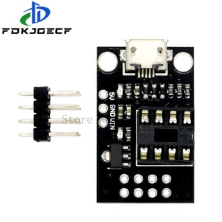 บอร์ดทดลอง ATTINY ปลั๊กเสียบได้ สําหรับตัวเชื่อมต่อไมโคร Usb ATtiny13A ATtiny25 ATtiny45 ATtiny85