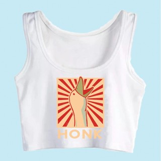 Honk เสื้อยืดครอปท็อป ลาย fairy grunge 90s สไตล์ฮาราจูกุ สําหรับผู้หญิง