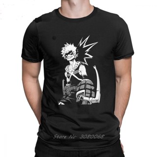 【hot sale】เสื้อยืดคอกลม แขนสั้น ผ้าฝ้าย พิมพ์ลาย Katsuki Bakugo My Hero Academia สําหรับผู้ชาย